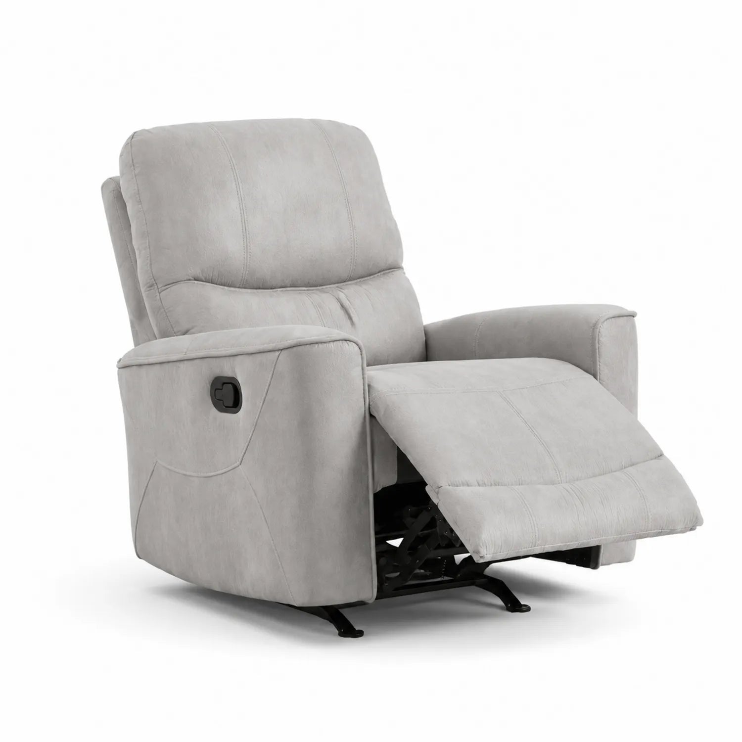 Sillón Reclinable de Tela Gris