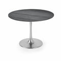 Runder Tisch aus Stein und Metall 90cm