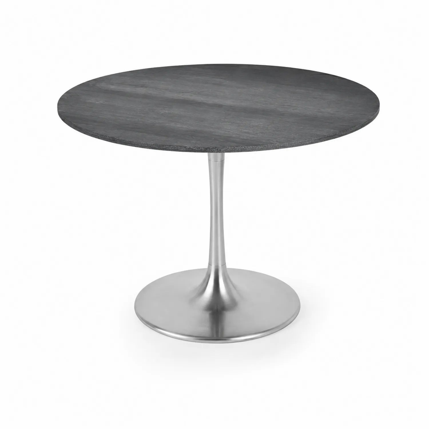 Runder Tisch aus Stein und Metall 90cm
