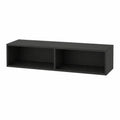 Estante de Pared para TV de MDF Negro 120x30x20 cm