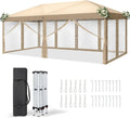 Cenador Plegable LEADZM 3x6, Impermeable y Protección UV, con Mosquiteras, para Jardín y Camping