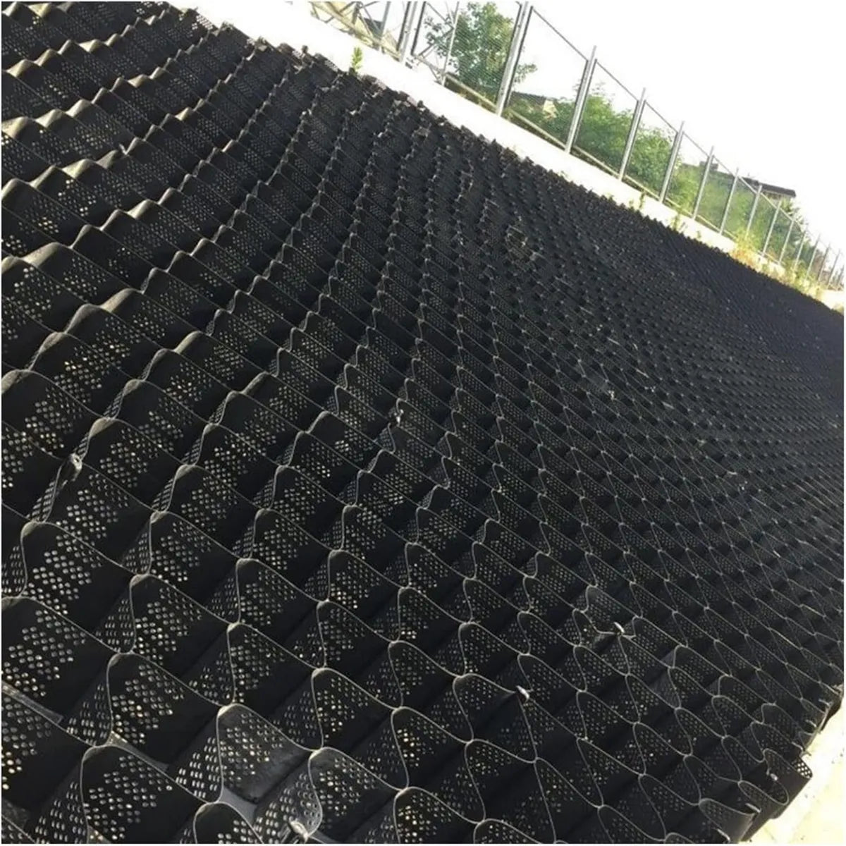 Sistema de rejilla de grava resistente para jardín, pavimento permeable, múltiples tamaños