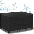 Cubierta Impermeable para Muebles de Jardín 400x400cm, Funda Protectora Grande para Sofá Exterior - Negro