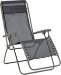 Sillón Relax Plegable Ajustable Lafuma, Tejido Velio, Gris, 114x68x87 cm
