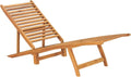 Hamaca de Teca Homgoday para Jardín y Piscina, Tumbona de Madera Maciza