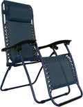 Tumbona Plegable Azul Marino para Jardín y Camping