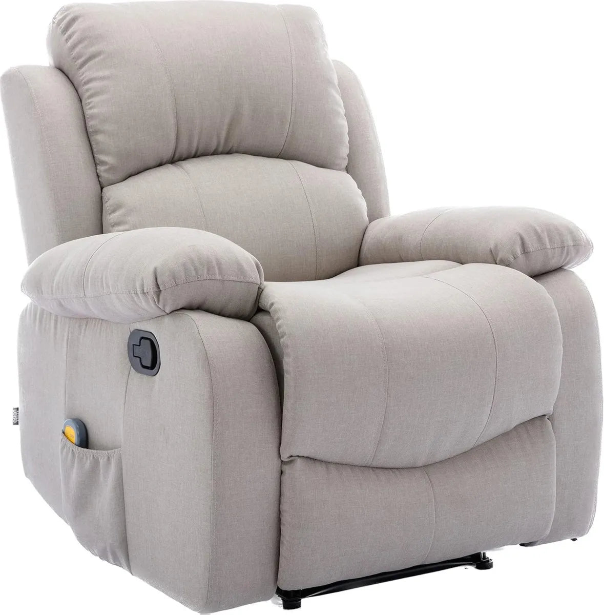 Sillón Relax Reclinable Manual con Masaje y Termoterapia, Sistema Pared Cero, Modelo Ramón