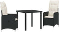 Set de Muebles de Jardín de Poliratán con Cojines, Resistente al Clima, Sofá Exterior Moderno para Balcón, 2 Plazas