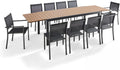 Set de Jardín para 10 Personas con Aluminio: 8 Sillas y 2 Sillones