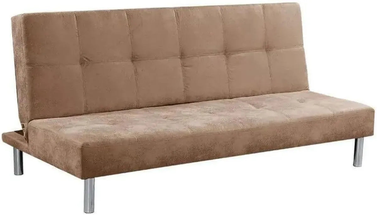 Sofá Cama SHIITO Levis Clic-Clac, Elegante y Moderno, Capitoné Piedra, 188x88x89cm