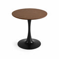 Mesa redonda de madera y metal 80 cm