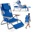 Silla de Playa Reclinable con Apertura Facial y Respaldo Ajustable
