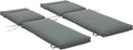 Set de 2 Cojines Acolchados para Tumbona 196x55x8 cm Outsunny - Gris