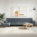Sofá esquinero de terciopelo gris oscuro con chaise longue, 271x140x70 cm, moderno y confortable