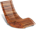 Silla Mecedora de Madera de Acacia para Jardín y Terraza