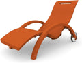 Tumbona Exterior Serendipity con Ruedas HDPE Naranja