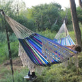 Hamaca de Macramé con Flecos para Exterior, Doble y Lujo