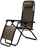 Hamaca Reclinable de Tela Impermeable para Piscina, Playa y Jardín en Marrón