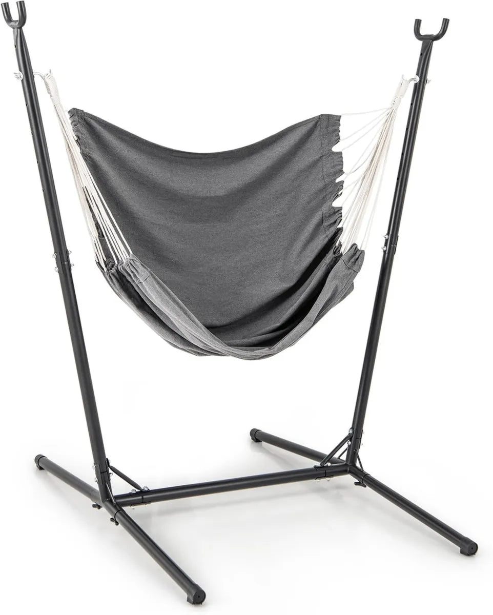 Silla Colgante Ajustable Goplus con Soporte y Bolsillo