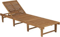 Tumbona de Acacia Ajustable para Jardín y Terraza, 4 Posiciones