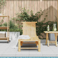 Tumbona de Bambú Ajustable Impermeable para Jardín y Terraza