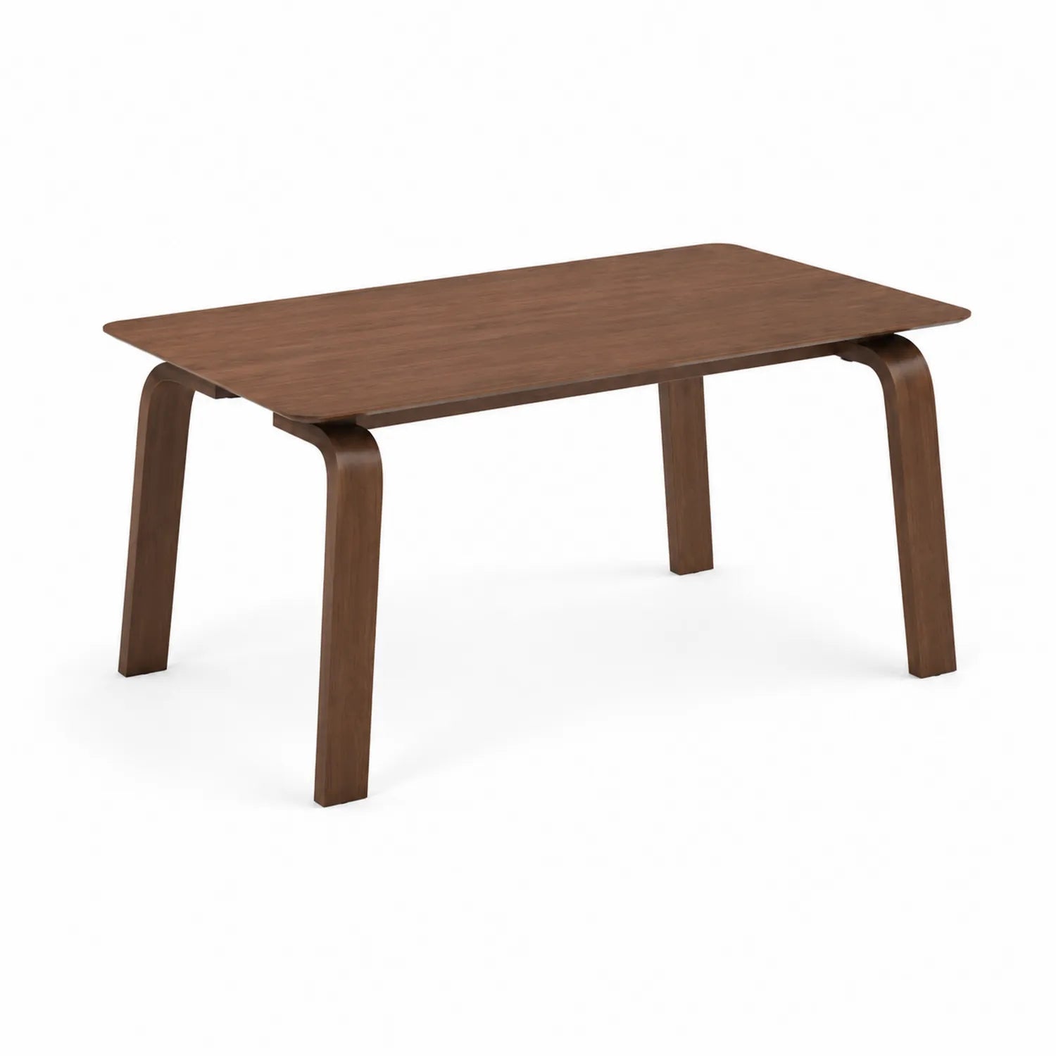 Rechteckiger Esstisch aus Holz, braun