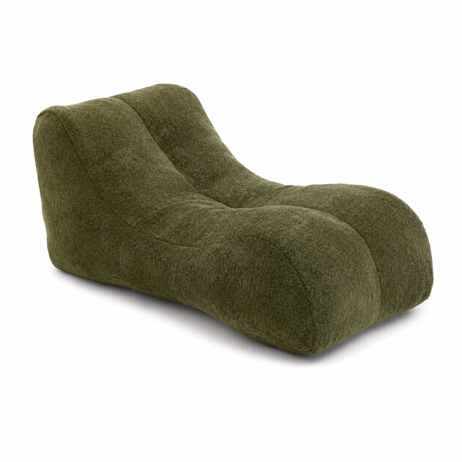 Sillón de Relax de Tela Poliester Verde 120 cm