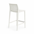 Silla alta de plástico blanco para exterior 105cm